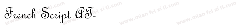 French Script AT字体转换